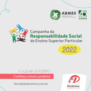 Dinâmica adere ‘Campanha da Responsabilidade Social do Ensino Superior Particular’