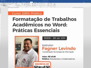 Faculdade Dinâmica oferece curso completo de formatação em Word