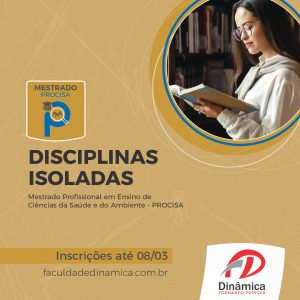 Abertas as inscrições para disciplinas isoladas do PROCISA