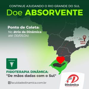 Dinâmica arrecada absorventes para vítimas das chuvas no RS