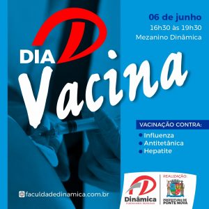 Comunidades acadêmica e local podem se vacinar na Dinâmica na quinta (6)