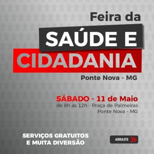 Praça de Palmeiras recebe nova edição da Feira da Saúde e Cidadania no sábado (11)