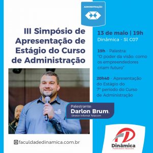 Administração divulga programação do III Simpósio de Apresentação de Estágio