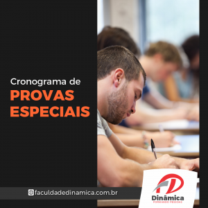 Cronograma de Provas Especiais