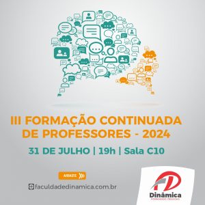 Professores vão participar da III Formação Continuada do ano