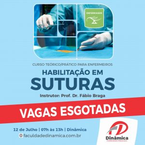 Minicurso de suturas esgota vagas e cadastra interessados para nova edição