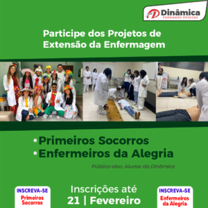 Projetos ‘Enfermeiros da Alegria’ e ‘Primeiros Socorros’ estão com inscrições abertas