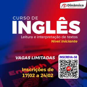 Dinâmica abre inscrições para curso de Inglês gratuito para alunos