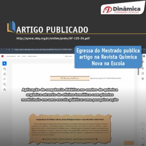 Egressa do Mestrado da Dinâmica celebra publicação de artigo em revista Qualis A2