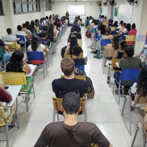Alunos participam da programação da Campanha Justiça Pela Paz em Casa