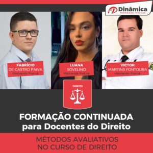 Docentes de Direito participam de oficina sobre avaliação e inovação