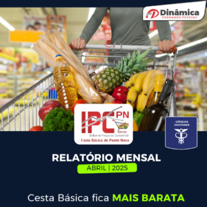 Preço da cesta básica cai pela primeira vez em 2025, segundo IPC Ponte Nova