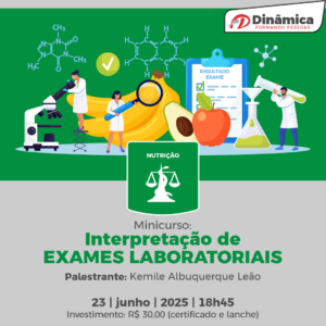 Minicurso de interpretação de exames laboratoriais por profissionais da Nutrição abre inscrições