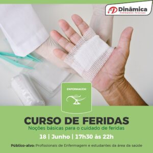 Curso de noções básicas para o cuidado de feridas vai capacitar alunos e profissionais da saúde