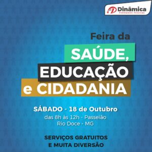 Rio Doce recebe nova edição da Feira da Saúde, Educação e Cidadania neste sábado (18)