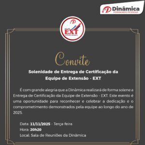 Membros da Equipe de Extensão receberão certificados nesta terça (11)
