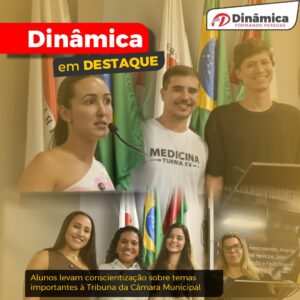 Alunos levam conscientização sobre temas importantes à Tribuna da Câmara Municipal