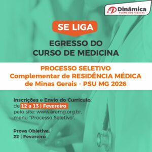 Egressos de Medicina podem se inscrever no PSU-MG Complementar 2026