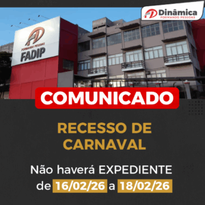 Comunicado sobre recesso acadêmico de Carnaval