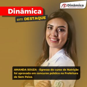 Egressa conquista aprovação em concurso público e assume missão na nutrição escolar de Sem Peixe