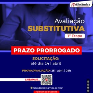 Solicitação de Provas Substitutiva e de 2ª Chamada pode ser feita até 14 de abril