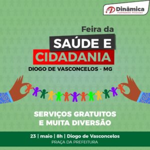 Feira da Saúde e Cidadania chega pela primeira vez a Diogo de Vasconcelos com serviços diversos