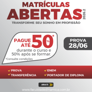 Vestibular 2026.2: inscrições abertas!