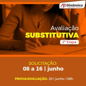 Avaliação Substitutiva – 2ª etapa 2026.1