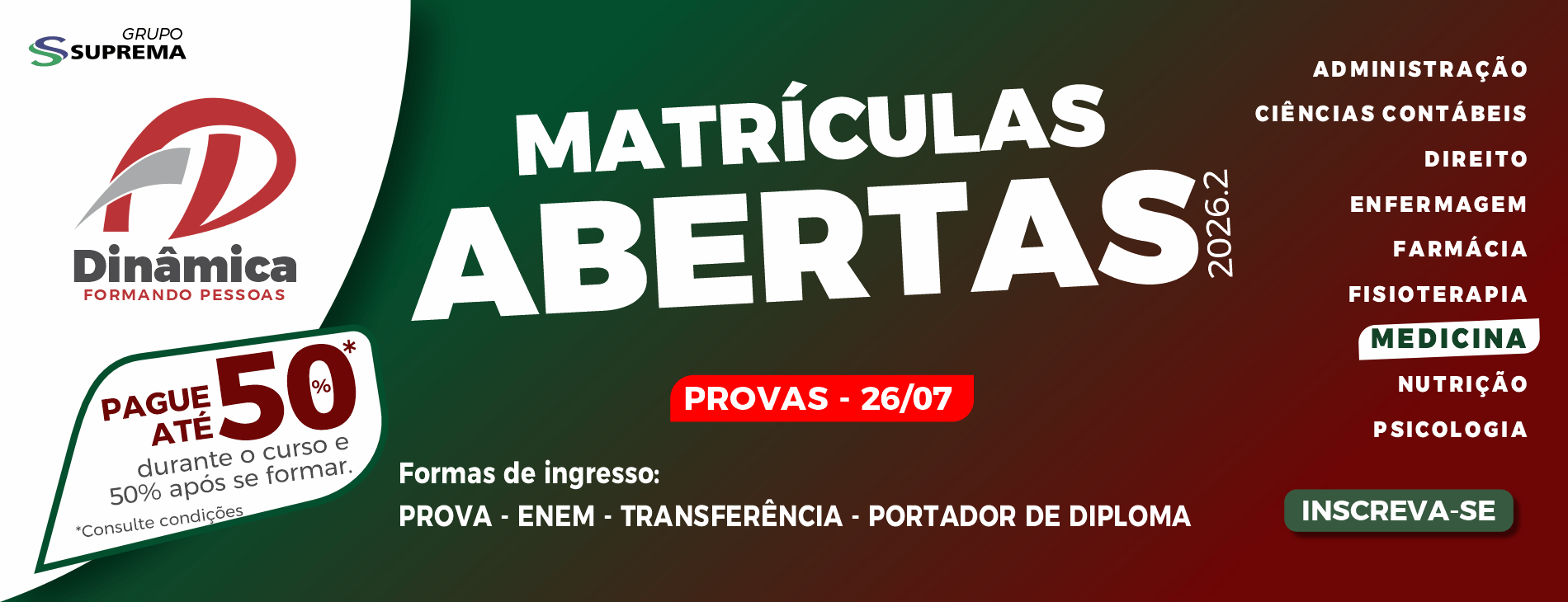 Vestibular 2026.2