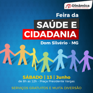 Feira levará serviços gratuitos e ações de extensão da Dinâmica a Dom Silvério neste sábado (13)