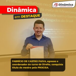 Coordenador do curso de Direito conquista título de mestre pelo PROCISA